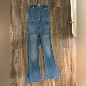 Women's Blue Denim Jumpsuit